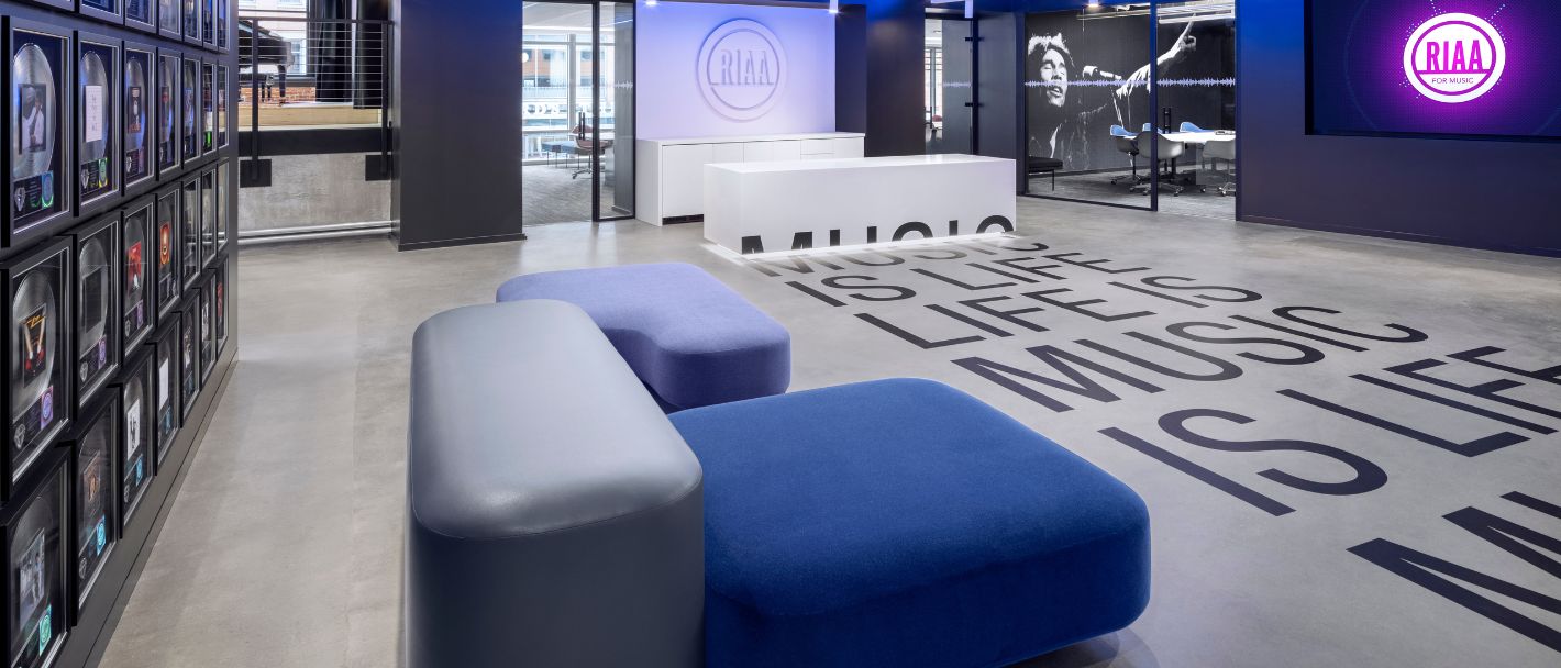 Fletcher Consulting Project Recording Industry Association of America Office Interiors