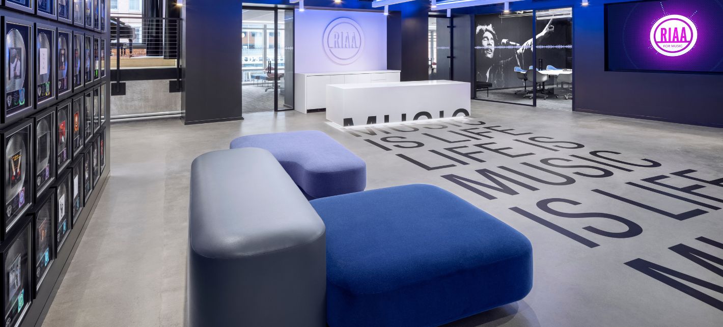 Fletcher Consulting Project Recording Industry Association of America Office Interiors