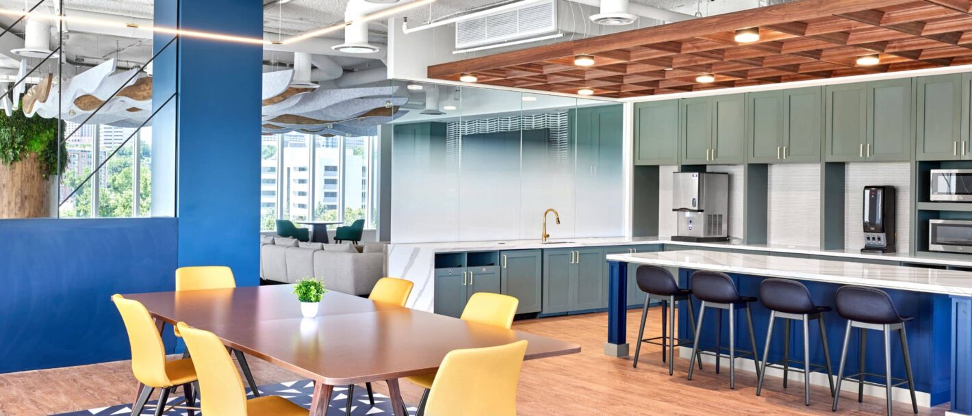 Fletcher Consulting Project Appian Staff Pantry and Dining Area Overlooking Staff Lounge