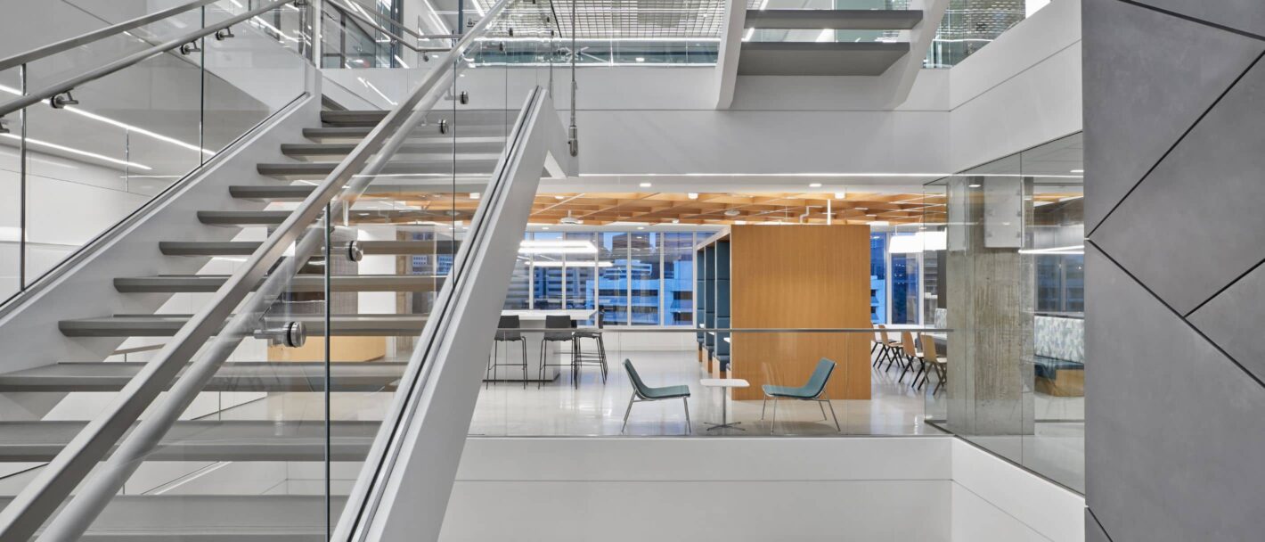 Fletcher Consulting Project Appian Open Glass Stairwell