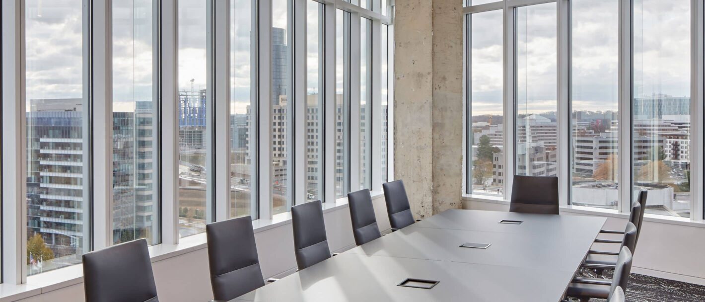 Fletcher Consulting Project Appian Conference Room with Glass Window Wall